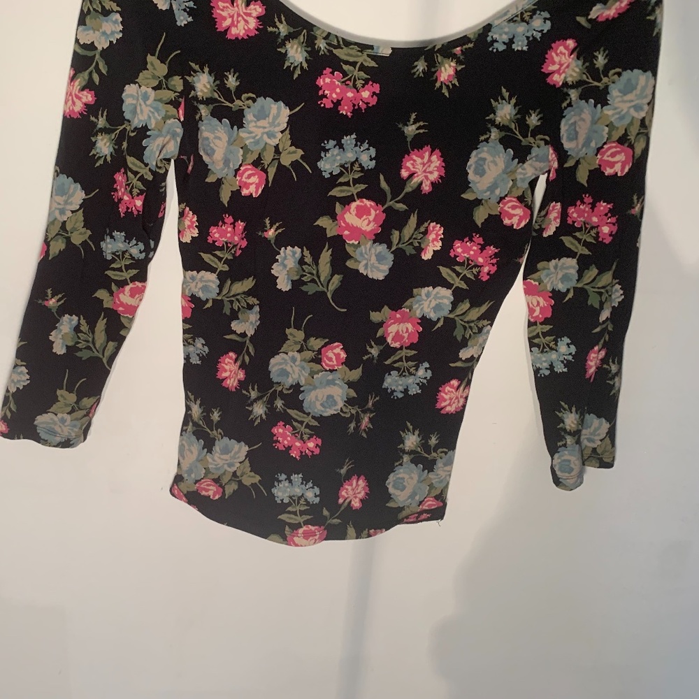 bp Three-Quarter length sleeve black shirt